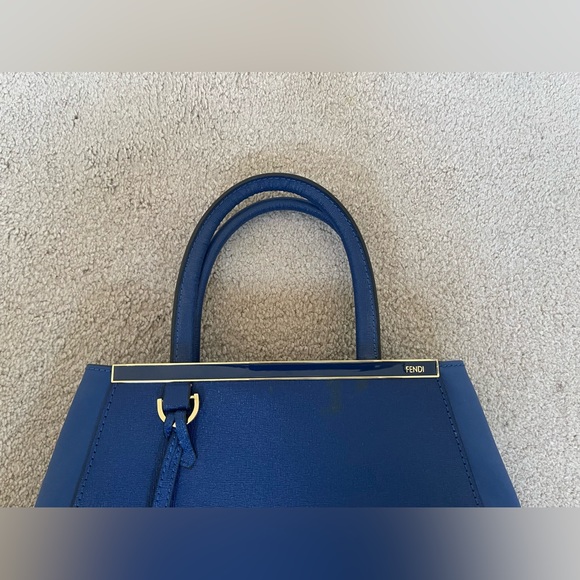Fendi Médium 2jours Tote Royal Blue - Picture 3 of 5